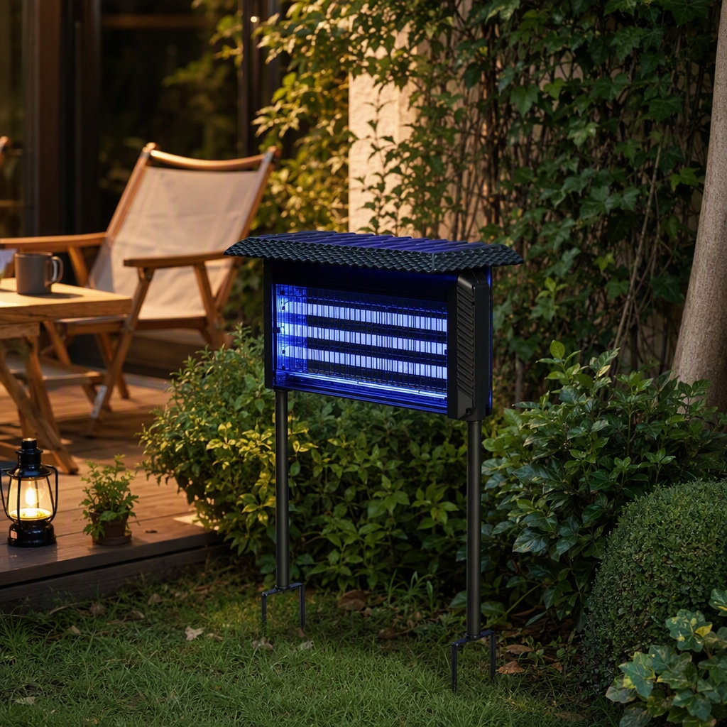 High-efficiency mosquito-repellent blue LED mosquito killer, a silent and environmentally friendly mosquito trap for home and outdoor use, suitable for night use details Picture