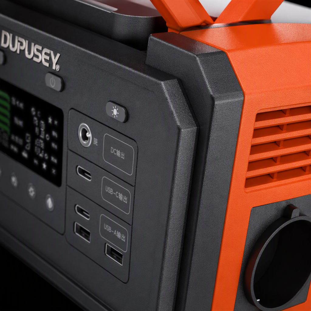 Naranja y negro color de la estación de energía de emergencia portátil multifuncional al aire libre banco de carga móvil dispositivo portátil de gran capacidad Application Scenario