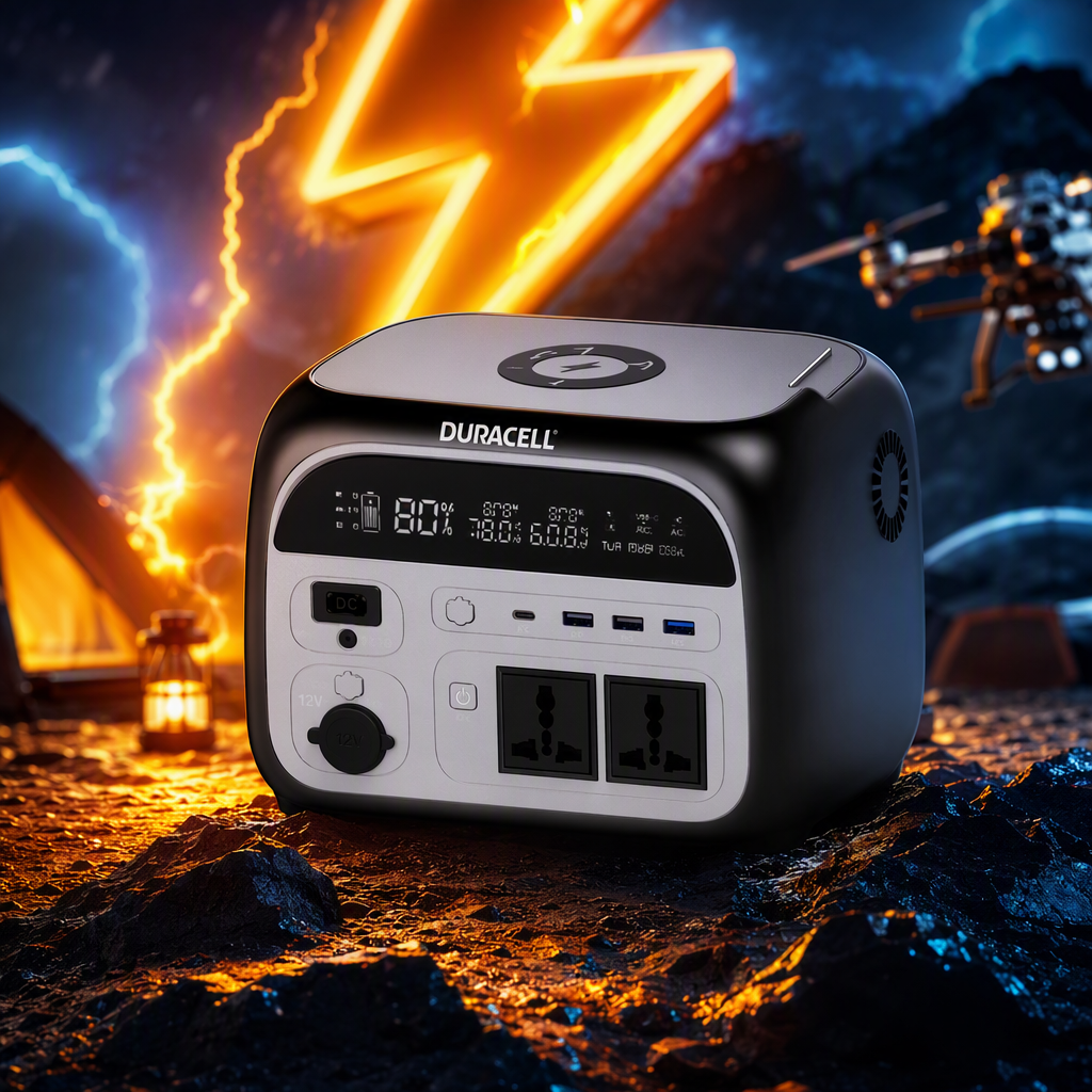 The multi-functional black portable power bank with large capacity is suitable for multiple devices and is lightweight and portable Specification image
