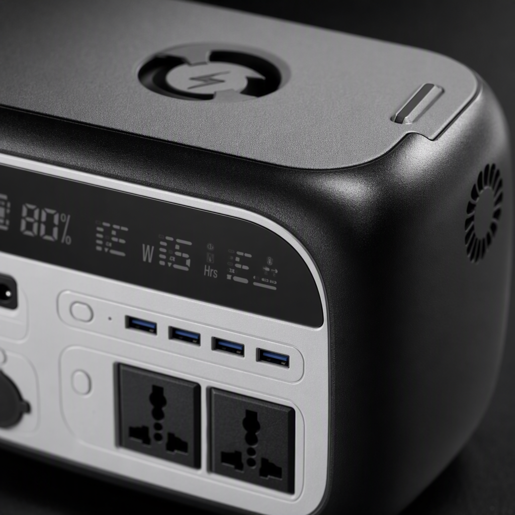 The multi-functional black portable power bank with large capacity is suitable for multiple devices and is lightweight and portable Application Scenario