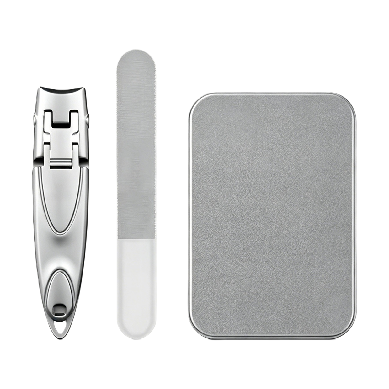 Multifunctions metal uñas cortador de uñas archivo caja de almacenamiento portátil uñas herramientas set Item Picture