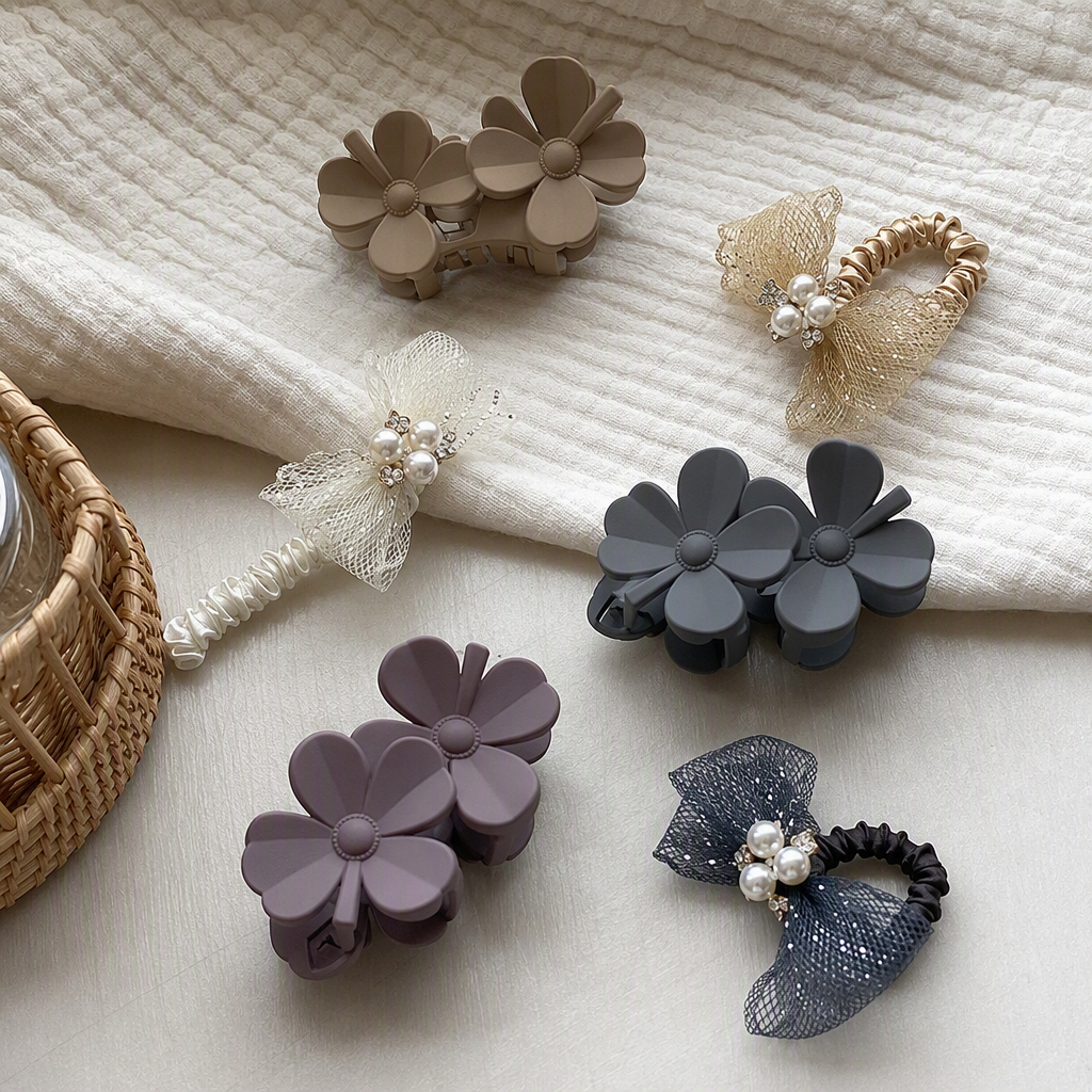 Fashionable hair clips and headwear, simple and versatile hair clips, hair accessories, hair accessories, girls' hair accessories, headwear, dressing trends Application Scenario