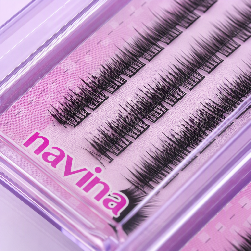 Paquete rosa grueso natural pestañas postizas delgadas y voluminosas maquillaje duradero natural para todos los días Application Scenario