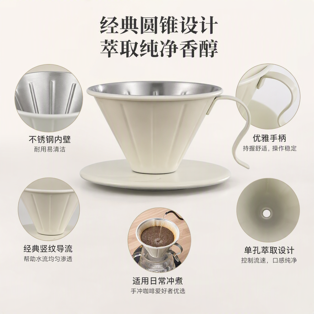 飘逸杯多功能便携茶具创意家用日用百货茶杯茶壶套装简约时尚产品图