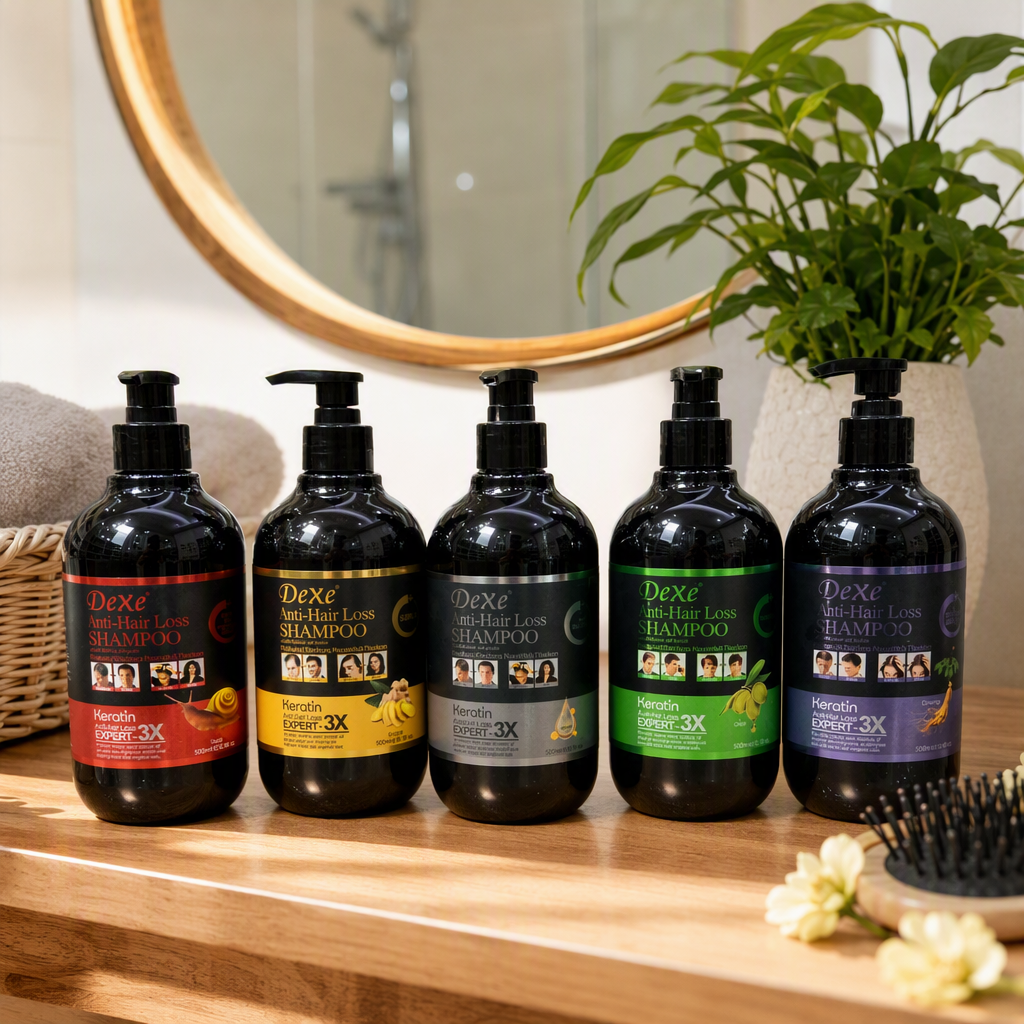 Black bottle anti-hair loss shampoo Deep cleansing oil-control nourishing shampoo Specification image
