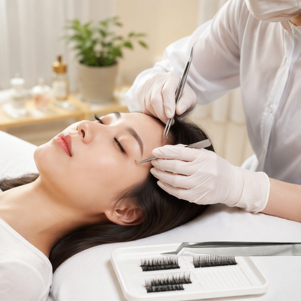 Silver ciliar pinzas especiales sujeción meticulosa herramienta ciliar profesional de alta calidad artículos de belleza portátiles duraderos details Picture