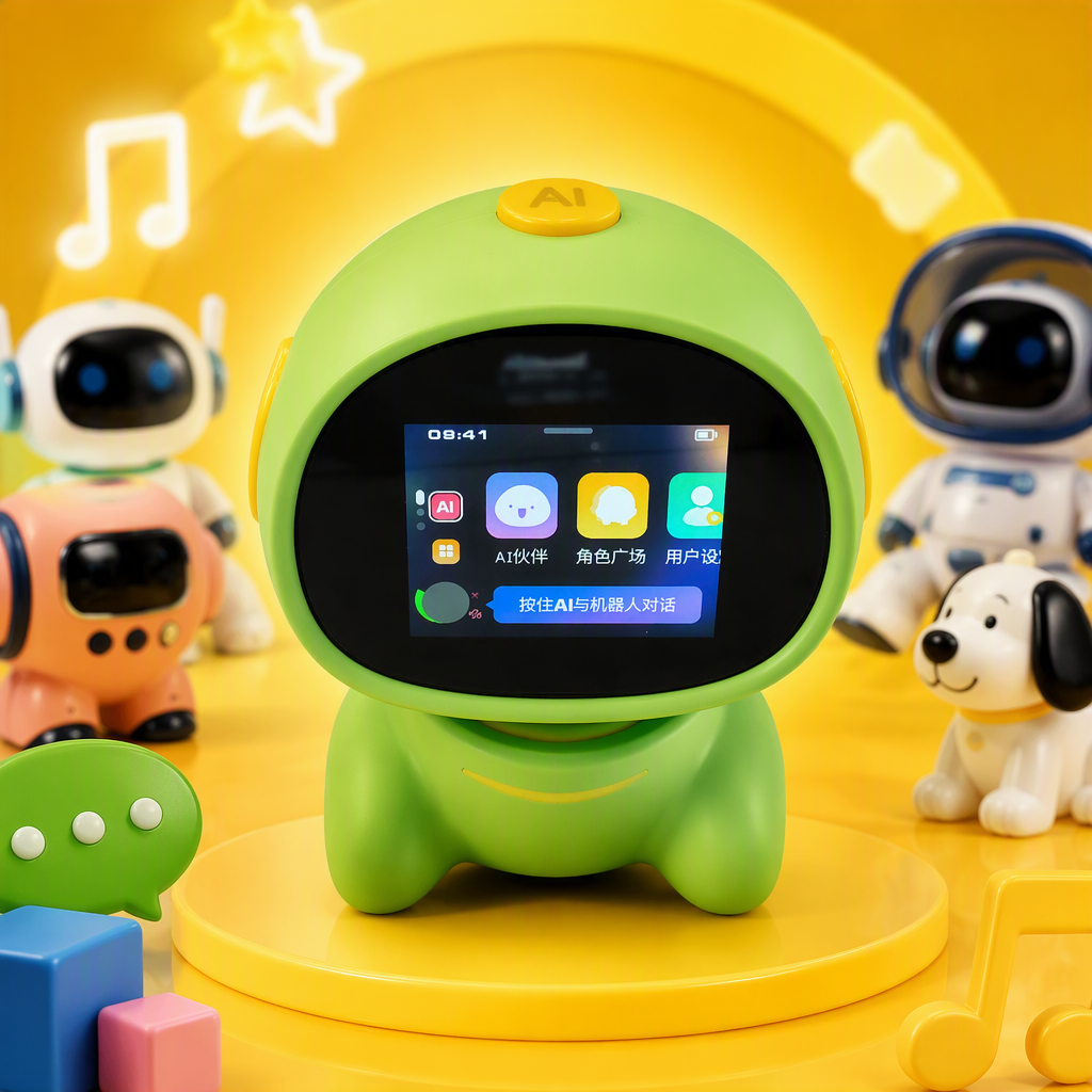 Creative intelligent green robot children's toys, interactive learning and educational robots, companionship and play children's gifts Specification image