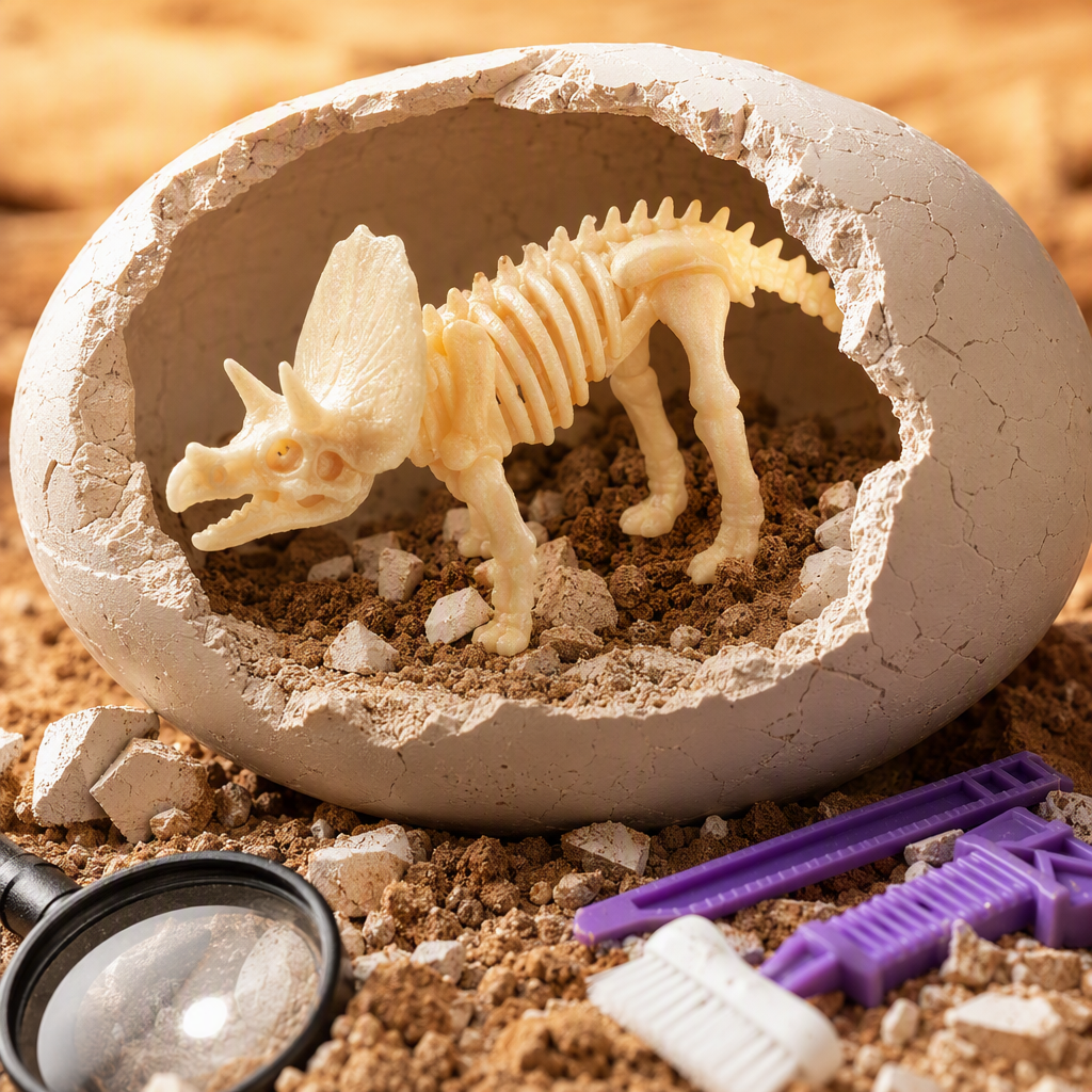 Paleontological exploration Dinosaur Challenge Toy Set, Children's educational Assembly Fun Science Popularization Collection Gift Box Application Scenario
