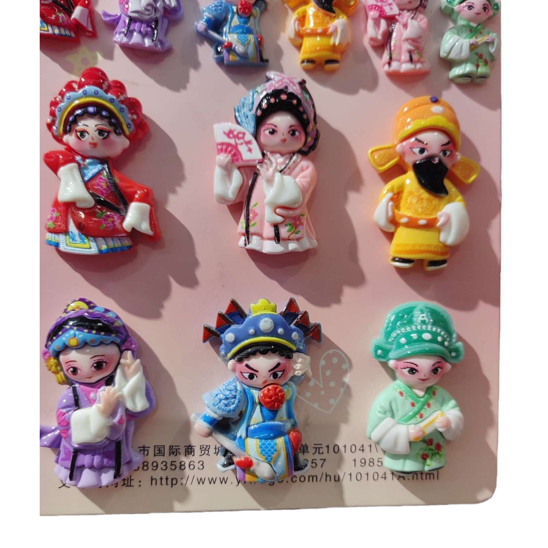 Colorful opera character magnetic stickers, creative decorative stickers, home background wall stickers, children's room stickers, fun stickers Item Picture