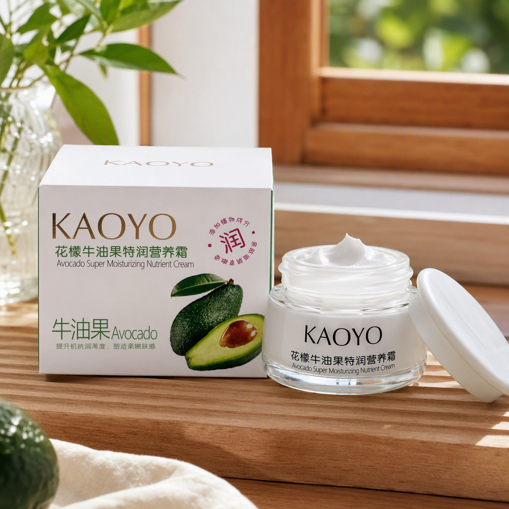 White cream jar with packaging box, skin care, moisturizing and nourishing beauty container gift box details Picture