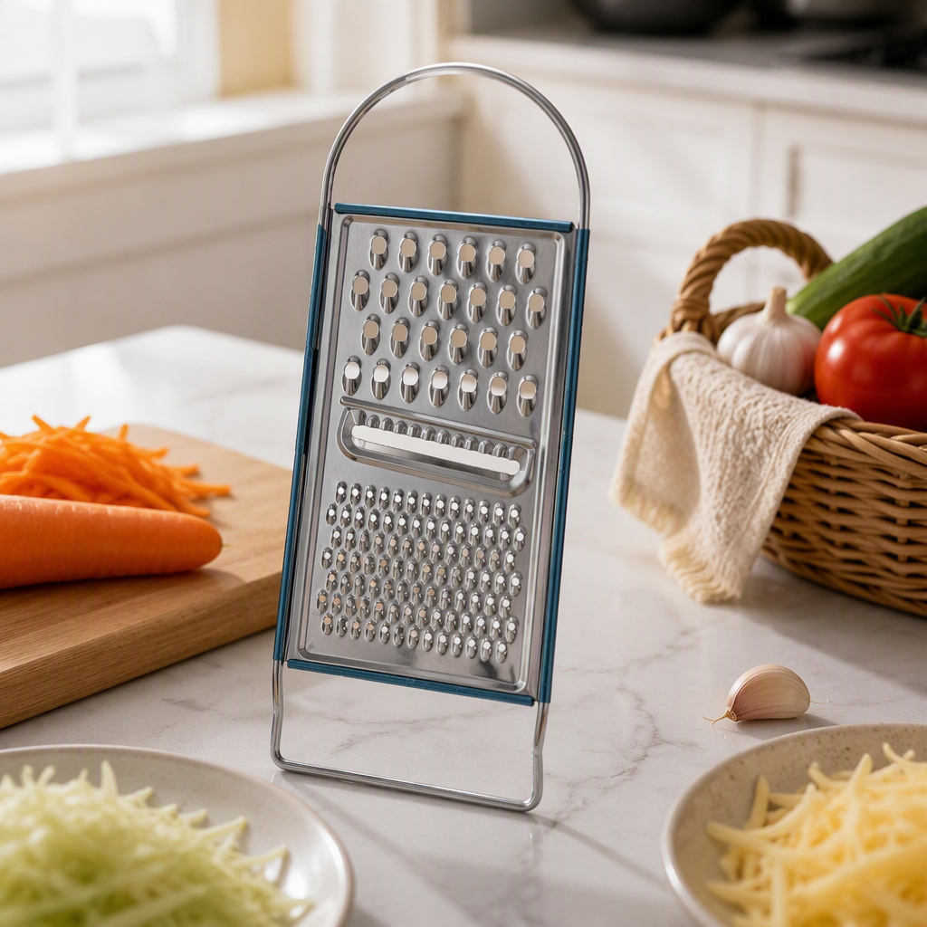 Multi-functional metal wire grater, silver kitchen grater, handheld grater, grater and shaver, household kitchenware details Picture