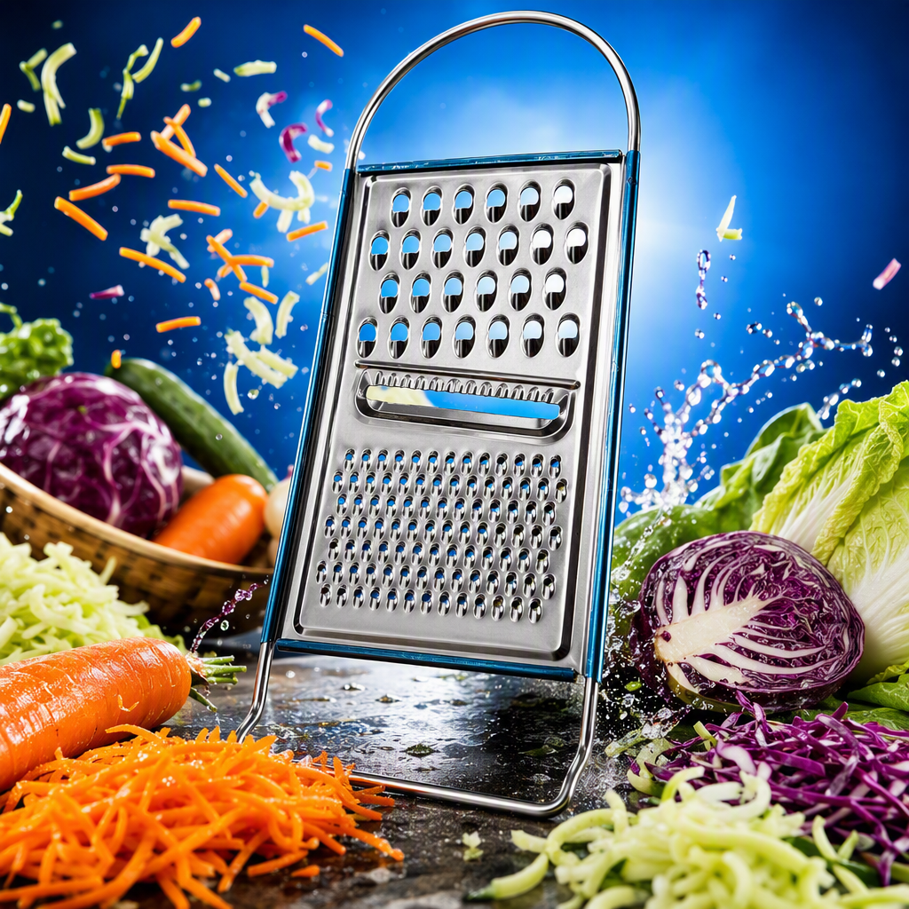 Multi-functional metal wire grater, silver kitchen grater, handheld grater, grater and shaver, household kitchenware Specification image