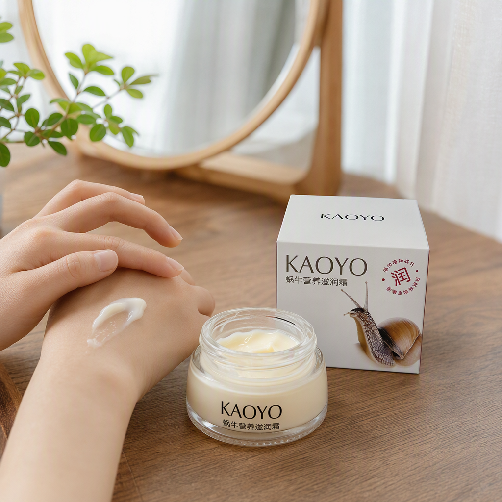 Snail Nourishing Moisturizing Cream, white packaging box, hydrating, moisturizing, repairing and nourishing skin care products details Picture
