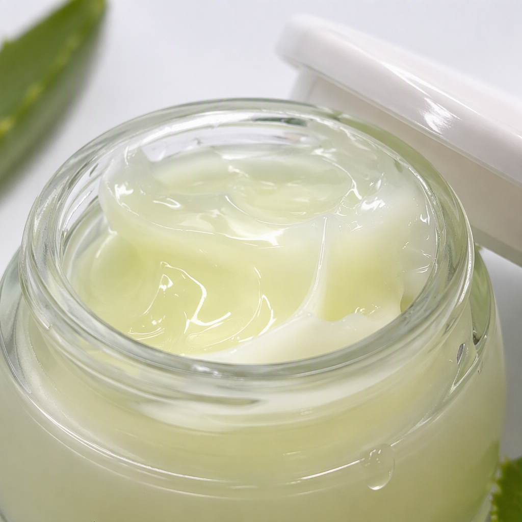 The aloe vera moisturizing cream is hydrating and nourishing. The canned packaging box design is fresh and natural Application Scenario
