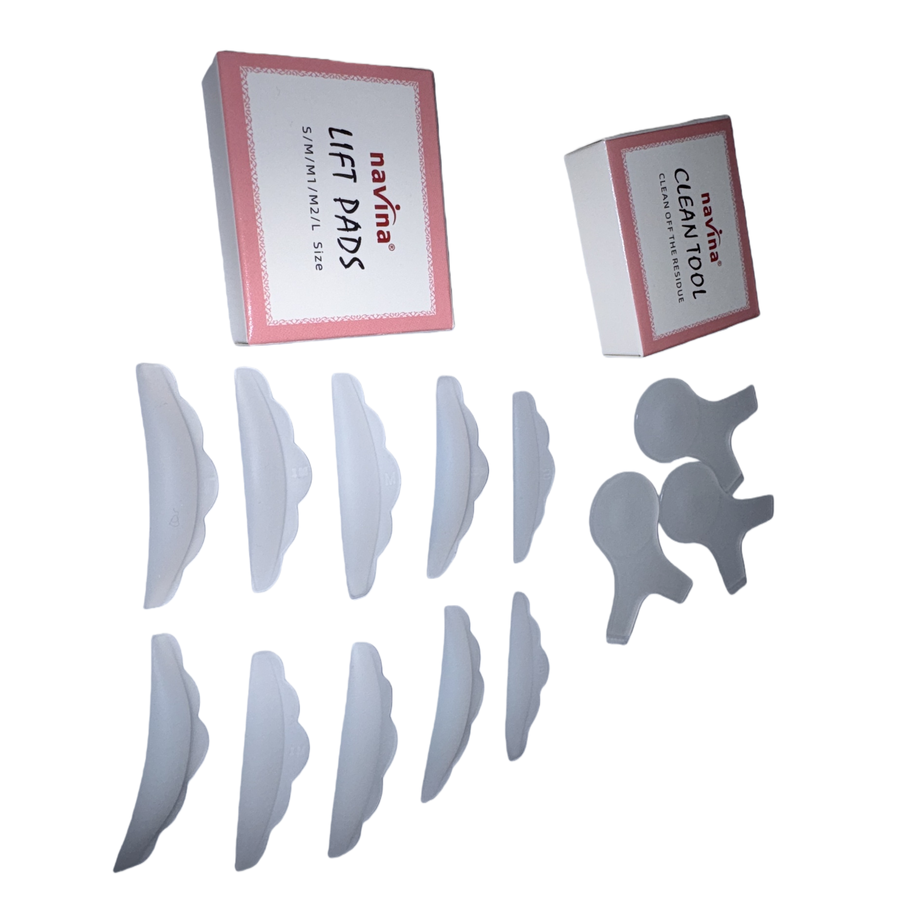 Almohadilla de levantamiento de párpados de silicona blanca kit de herramientas de limpieza suave y cómodo cuidado de los ojos suministros de belleza Item Picture
