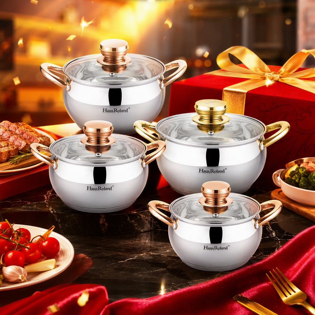 Multi-functional kitchen cookware set, household soup and stir-frying pot set, heat-resistant, durable and practical cookware set HR113-3 Item Picture
