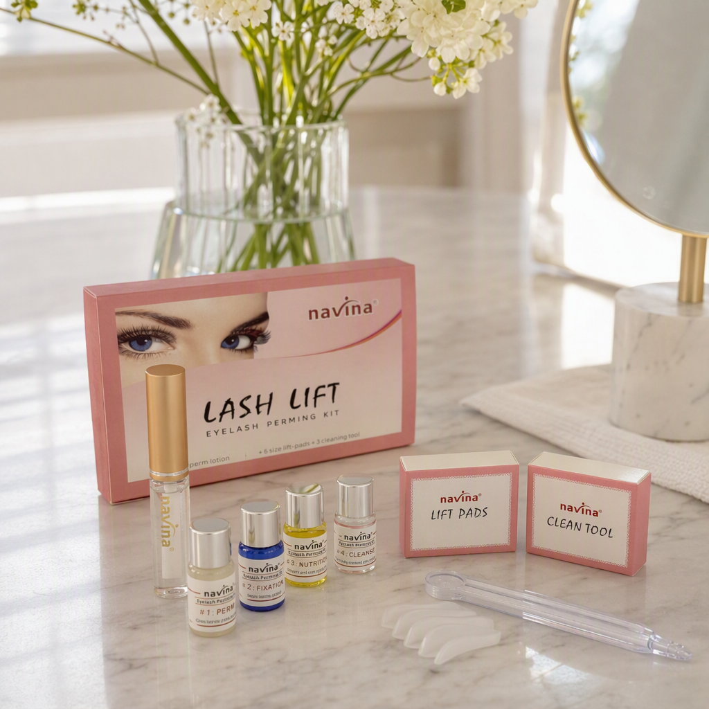 Caja de embalaje rosa pestañas rizado estilo conjunto natural larga duración no mareo belleza herramientas combinación details Picture