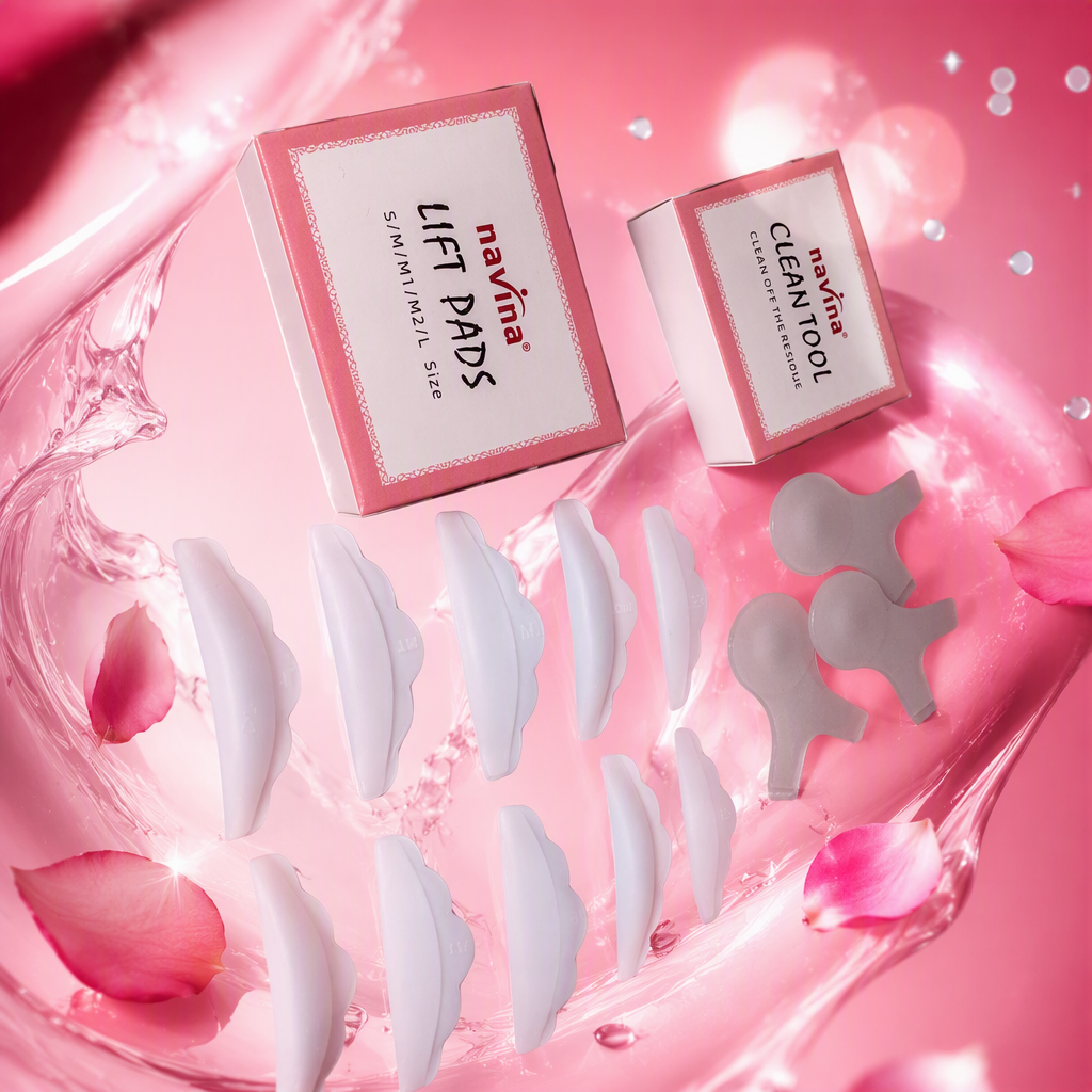 Almohadilla de levantamiento de párpados de silicona blanca kit de herramientas de limpieza suave y cómodo cuidado de los ojos suministros de belleza Specification image