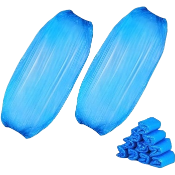 Disposable PE plastic waterproof sleeve sleeves set for kitchen and dining room hygiene cleaning, anti-stain and anti-oil protection, special sleeve sleeves for protective clothing