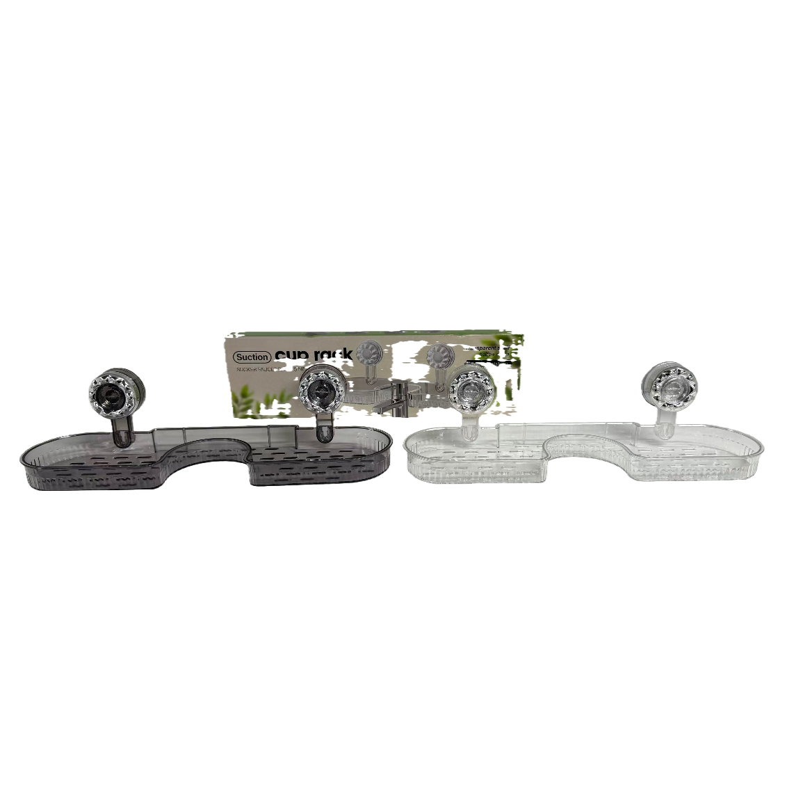 Multi-functional suction cup storage rack, kitchen and bathroom storage rack, no need for drilling, strong suction force, wall hook, organizing supplies