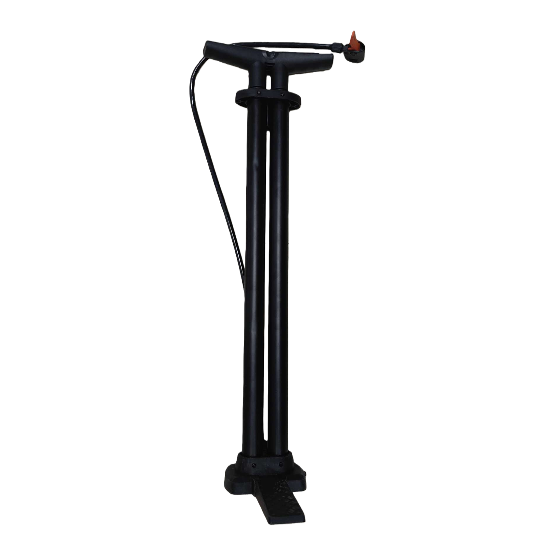High-strength black double-tube air pump, portable bicycle air cylinder, multi-functional air pressure tool Item Picture