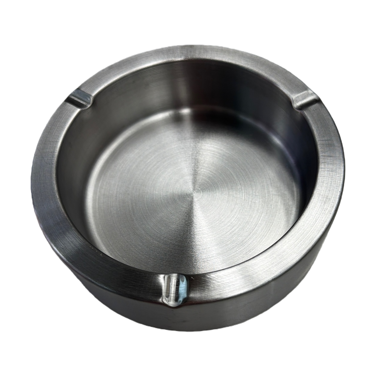 Fashionable metal ashtray, silver, simple and creative, multi-functional desktop ashtray, home and office supplies Item Picture