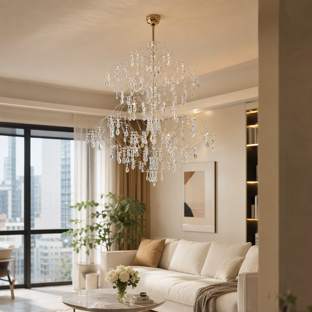 Simple and modern household chandeliers for living room, dining room and bedroom lighting, creative chandeliers with warm and fashionable lighting fixtures Specification image
