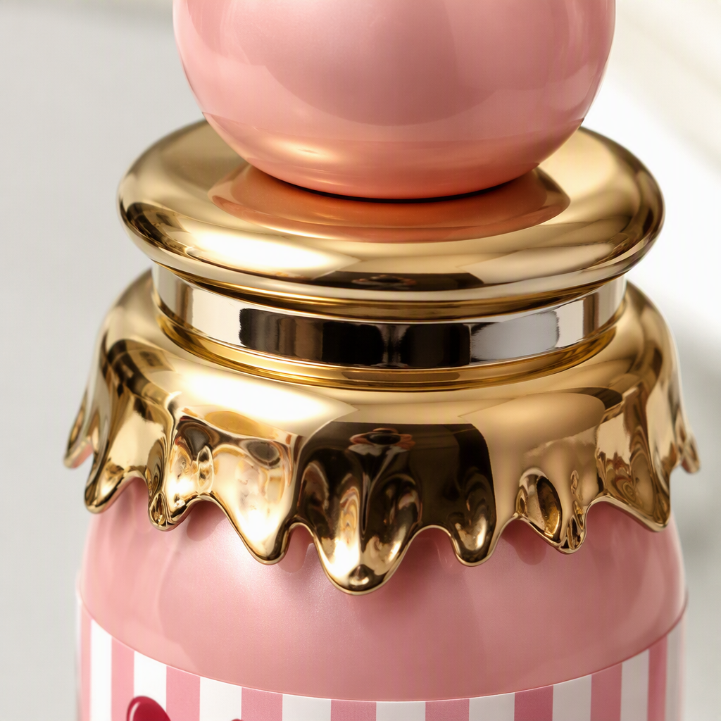 Sweet Shop's pink bottle with a golden crown adorns the body spray with a long-lasting, fresh and girlish fragrance Application Scenario
