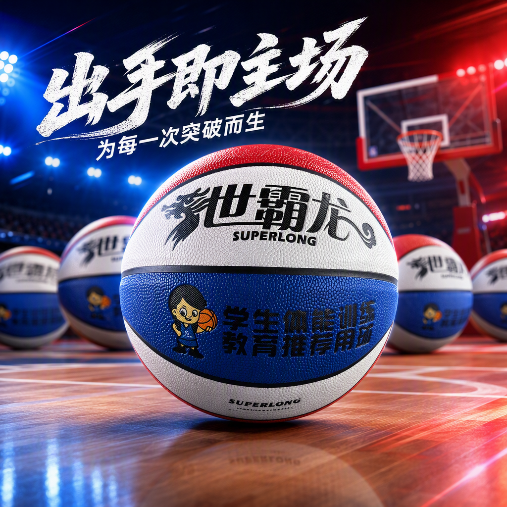 A multi-color three-color basketball ball specially designed for adults and children's indoor and outdoor games, which is wear-resistant and anti-slip Specification image