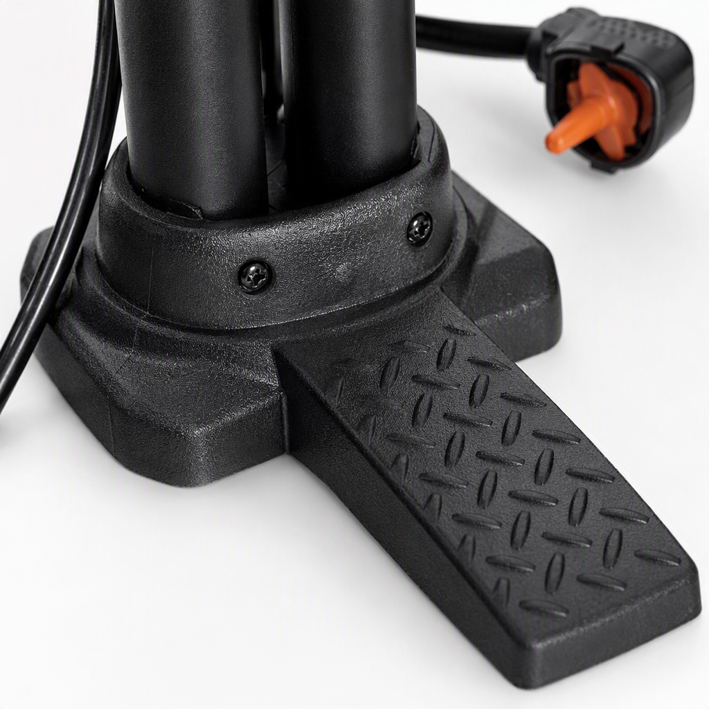 High-strength black double-tube air pump, portable bicycle air cylinder, multi-functional air pressure tool Application Scenario