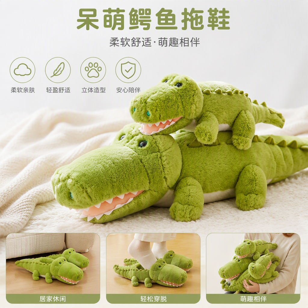 Capibara ronroneo cocodrilo verde peluche muñeca adorable cojín juguete para niños soft moe dolls regalo