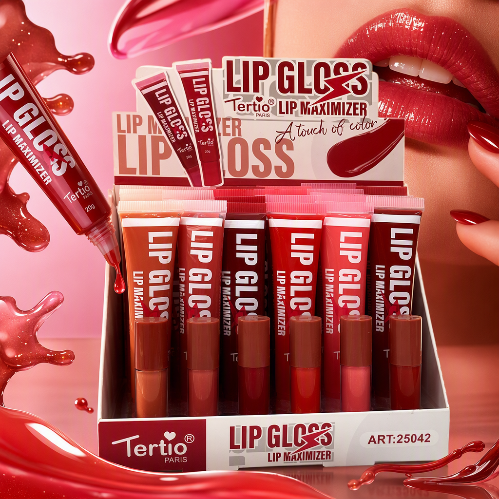 Hidratación de larga duración labios rojos esmalte tubo brillo labial líquido color renderización nutrición hidratación no es fácil de decolorar Specification image
