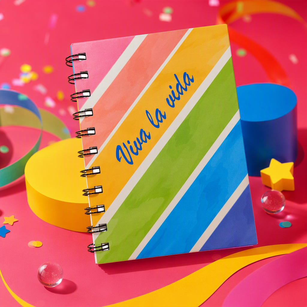 Donghu Paper A6 Rainbow Twill Coil Notebook, a student notebook with a high level of appearance Specification image