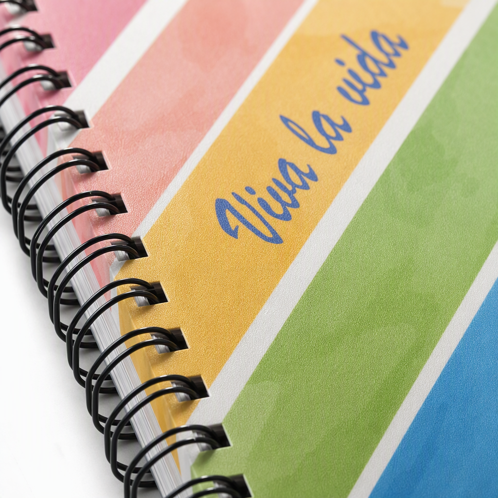 Donghu Paper A6 Rainbow Twill Coil Notebook, a student notebook with a high level of appearance Application Scenario