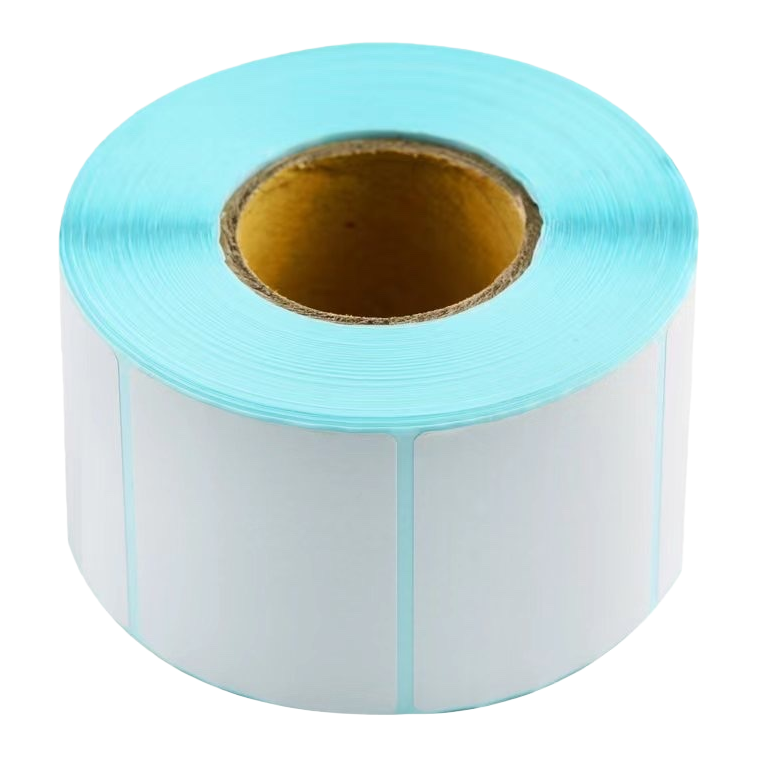 Multi-functional light blue border white label roll, sticky note, office supplies sticker, decorative label sticker roll Item Picture