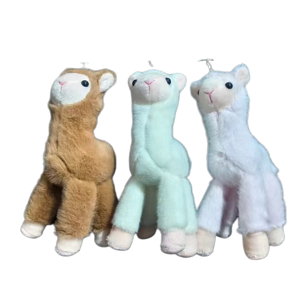 Llavero de lana de alpaca regalo del día de la madre personalización tricolor accesorios creativos llaveros Item Picture