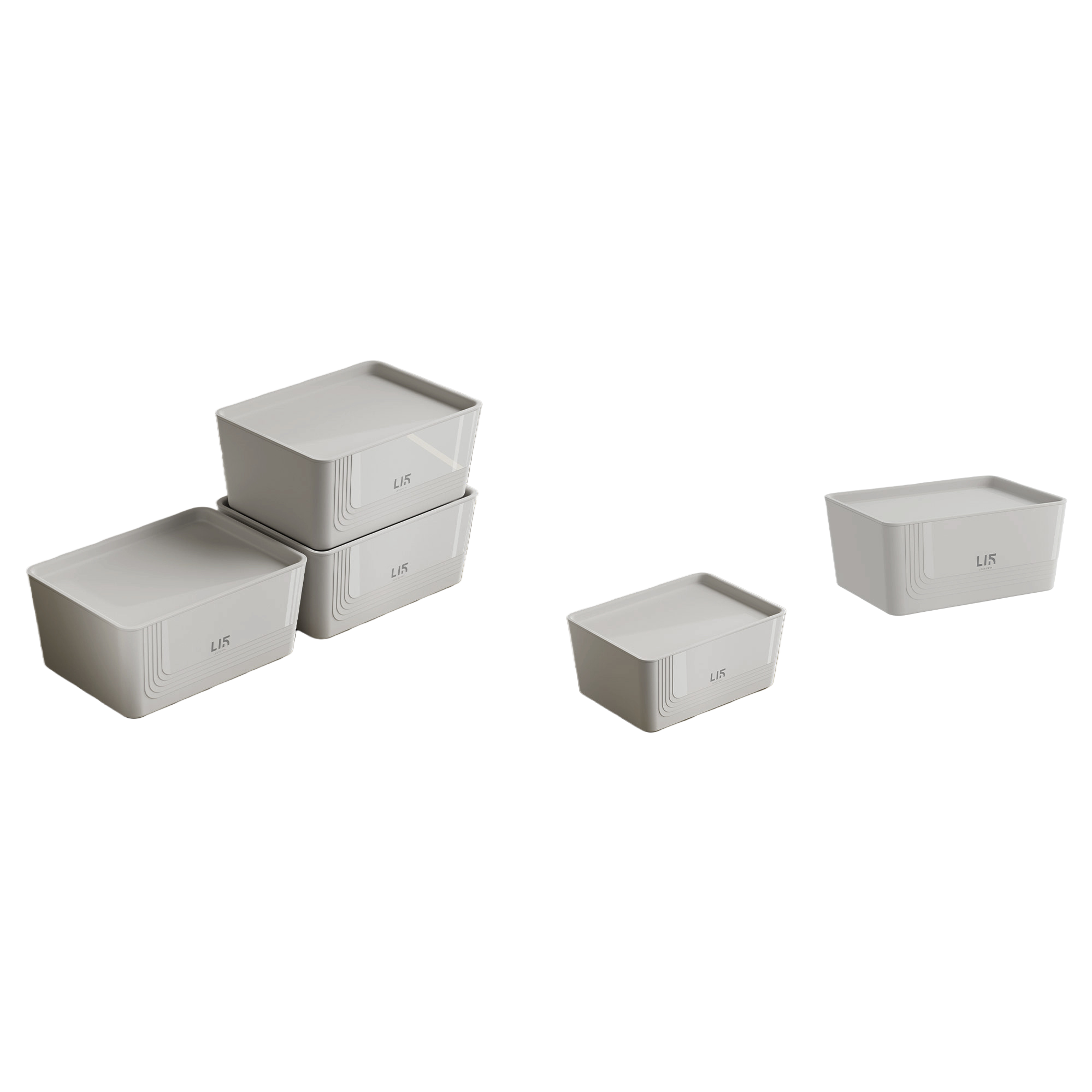 [CL] 26Q3#5211 ice pluma gris multifuncional ropa archivo organizadora caja de almacenamiento caja de almacenamiento de ropa de gran capacidad suministros de almacenamiento ordenado Item Picture