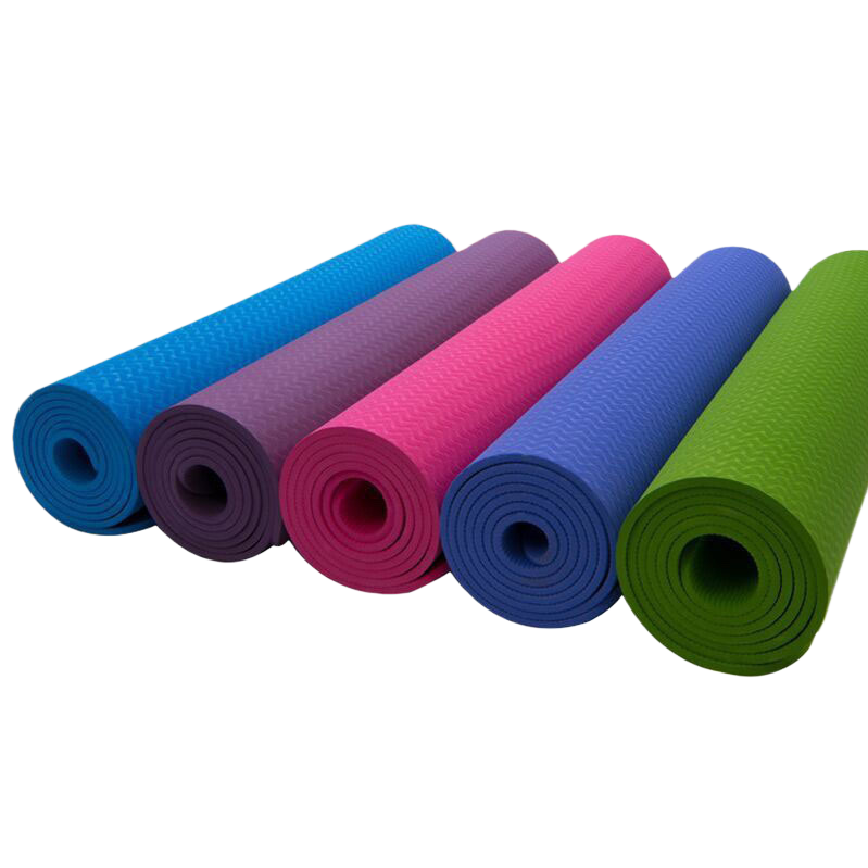 ولرياضة اليوغا المتعددة الألوان المانعة للتزلج تحمل حشية اليوغا السميكة بين الرجال والنساء Item Picture