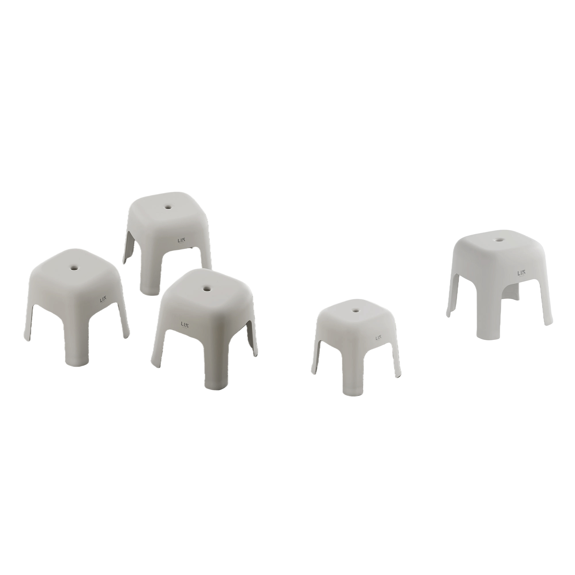 [CL] 26Q3#5219 ice pluma gris taburete plegable de plástico pequeño mazza portátil portátil y multiuso para el hogar al aire libre taburete de ocio Application Scenario
