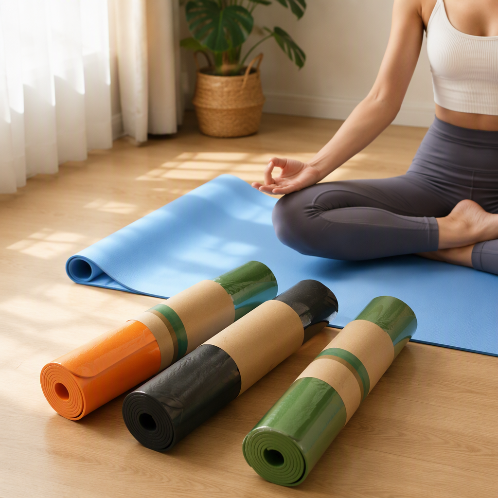 Colorful anti-slip yoga mat, fitness mat, sports mat, thickened wear-resistant yoga mat, suitable for both men and women details Picture