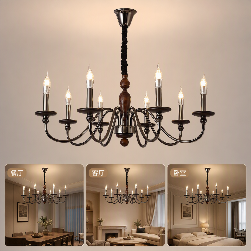 Modern and simple household chandeliers, creative lighting fixtures for living rooms, bedrooms and dining rooms, and warm atmosphere design Specification image