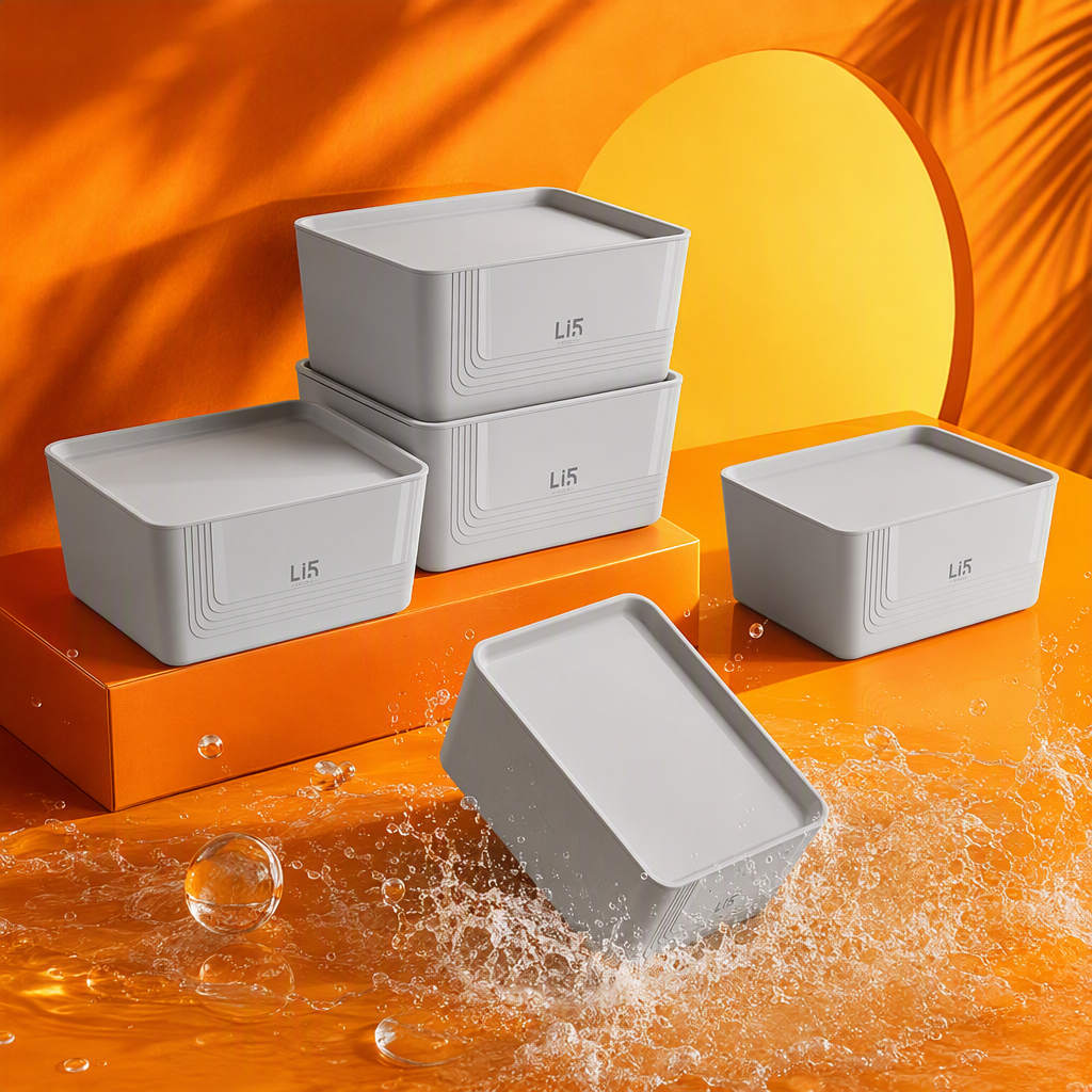 [CL] 26Q3#5211 ice pluma gris multifuncional ropa archivo organizadora caja de almacenamiento caja de almacenamiento de ropa de gran capacidad suministros de almacenamiento ordenado Specification image