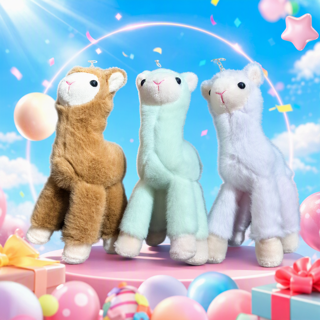 Llavero de lana de alpaca regalo del día de la madre personalización tricolor accesorios creativos llaveros Specification image