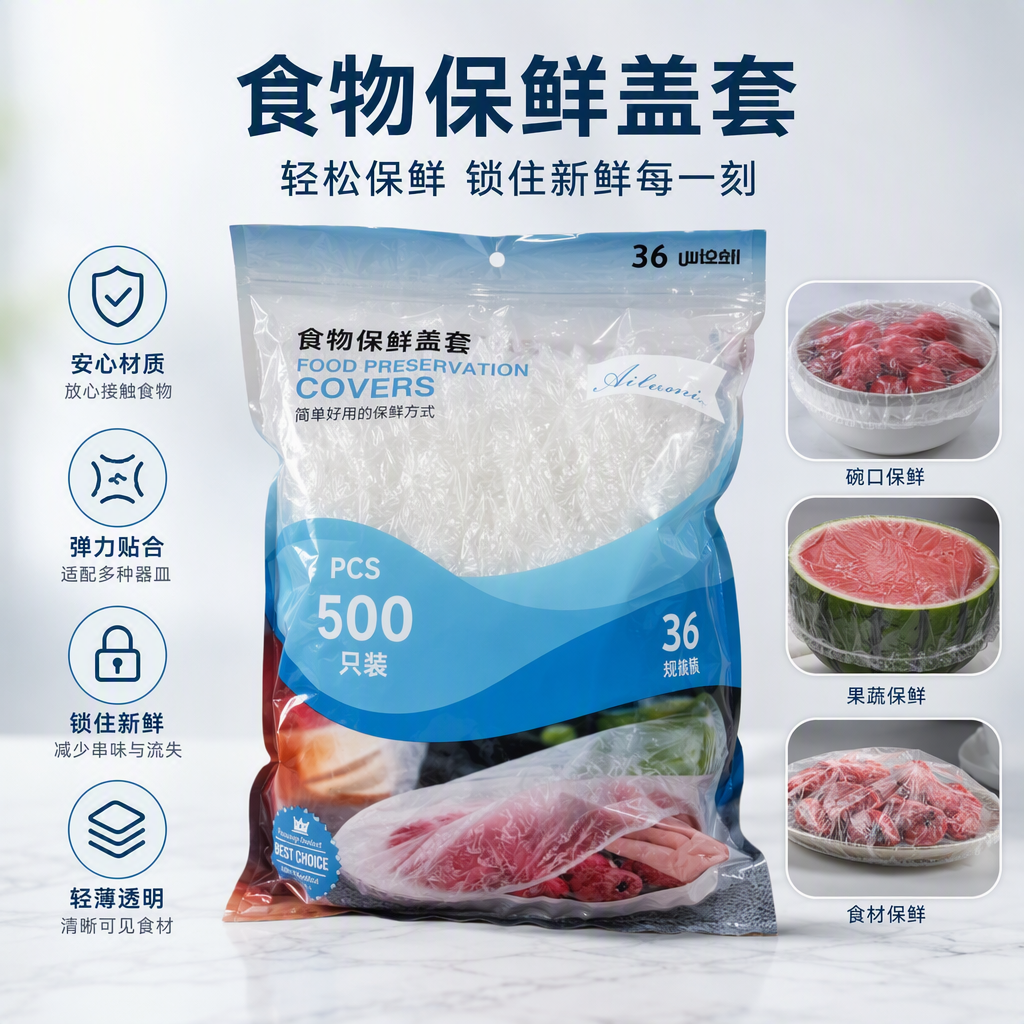 Blue sealed bag food preservation cover combination kitchen sealed moisture-proof durable household storage product