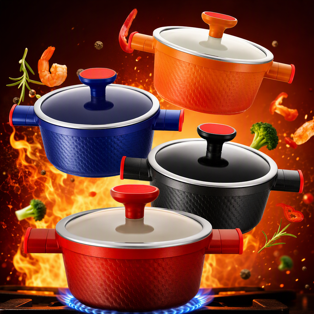 The multi-functional kitchen stew pot is a household ceramic soup pot for cooking porridge and soup. It is a heat-resistant, durable and practical kitchenware