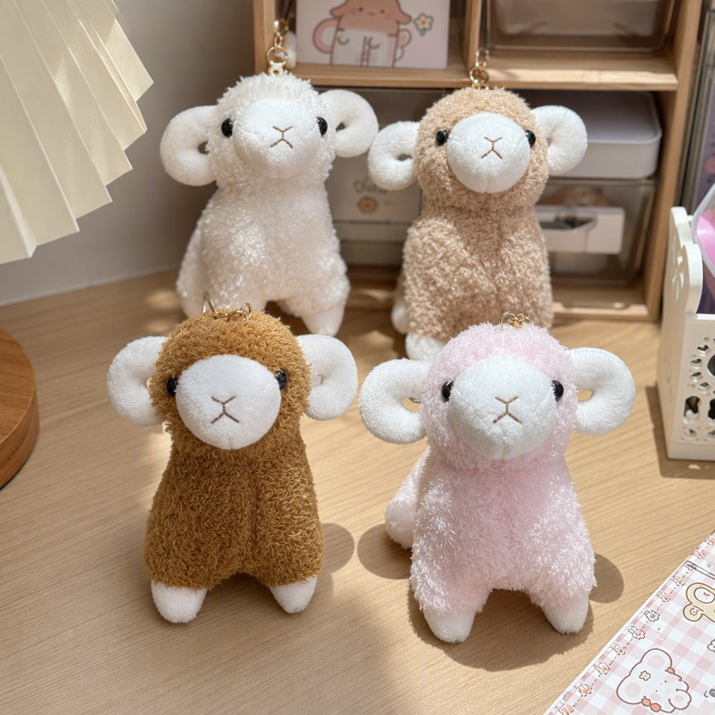 Adorable peluche oveja forma estrella hombre colgante muñeca adorable colgante adorable regalo regalo details Picture