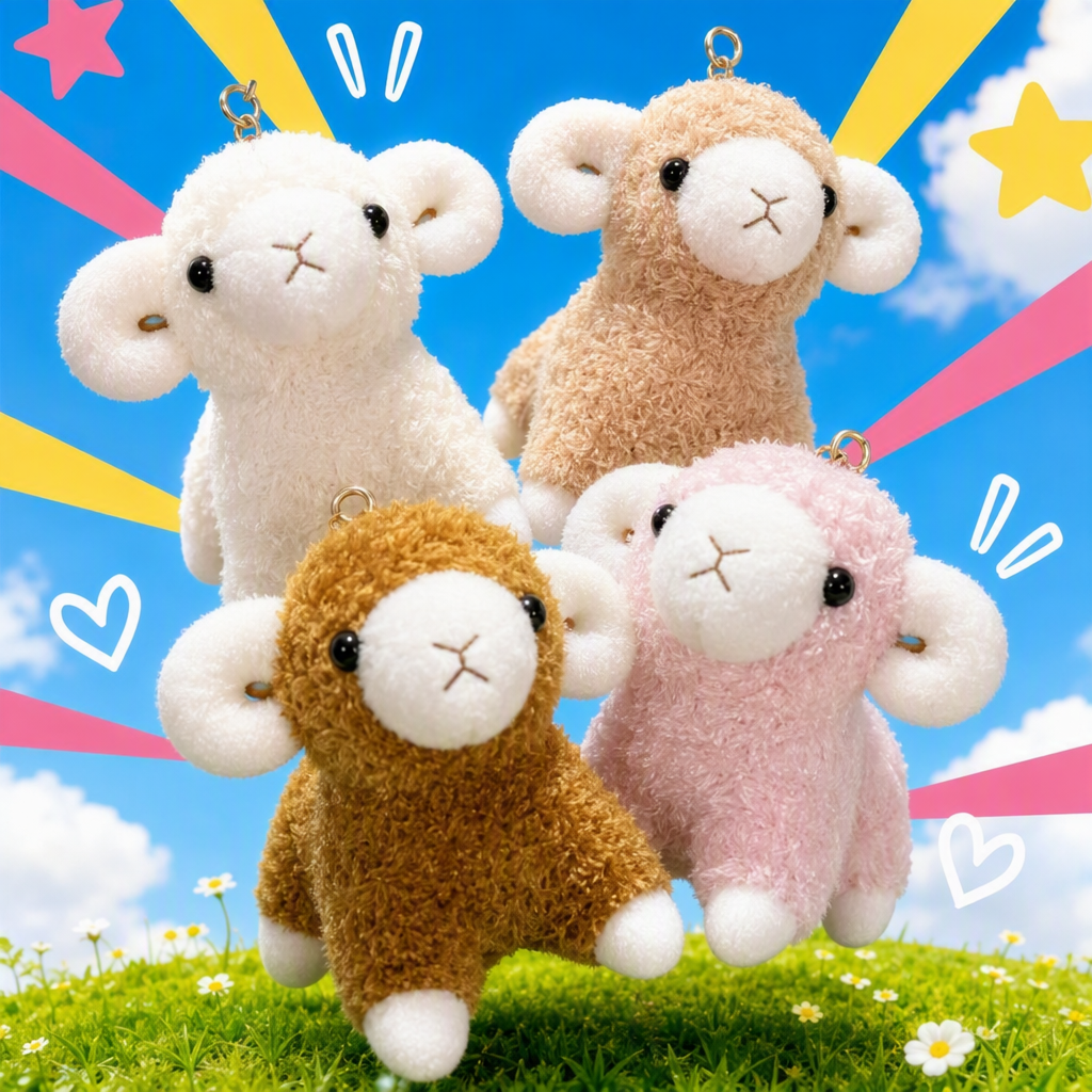 Adorable peluche oveja forma estrella hombre colgante muñeca adorable colgante adorable regalo regalo Specification image