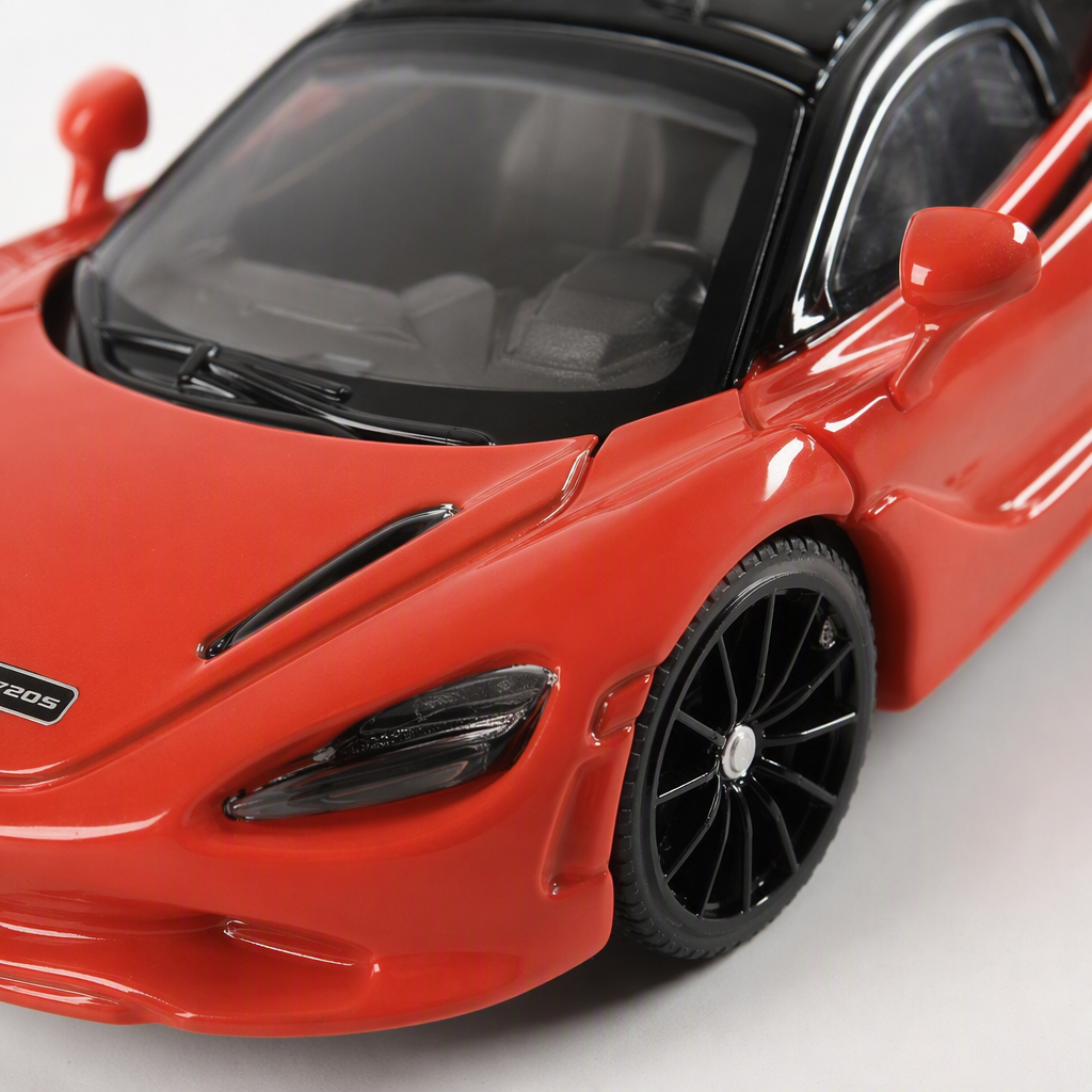 Officially authorized simulation alloy car model - McLaren 750S [1:64 red] Application Scenario