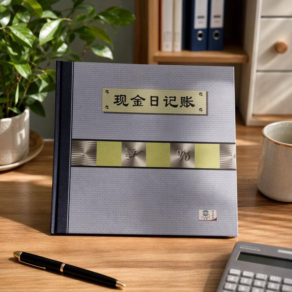 Grey brick-patterned cover cash journal, factory direct sales, label style, practical accounting book, financial bookkeeping supplies details Picture