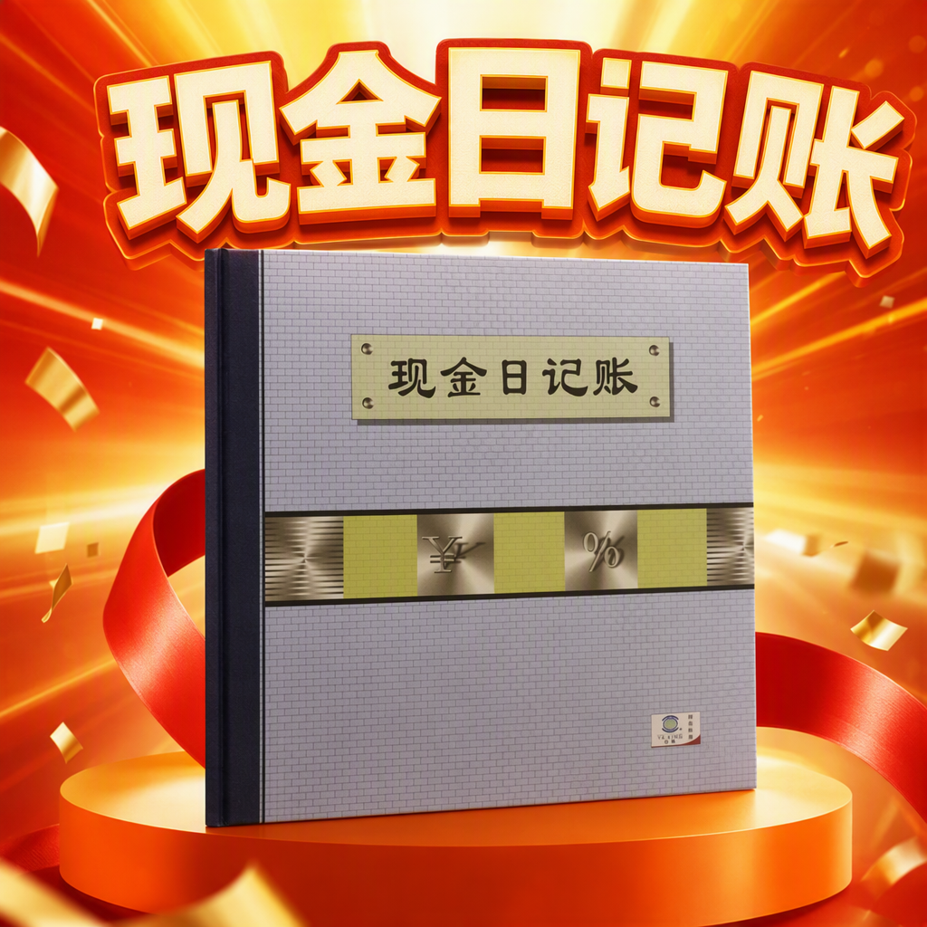 Grey brick-patterned cover cash journal, factory direct sales, label style, practical accounting book, financial bookkeeping supplies Specification image